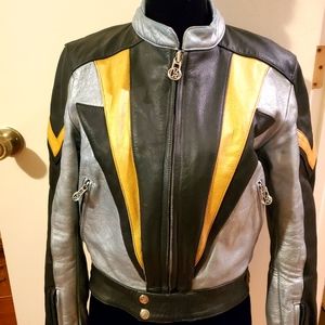 1980s Harro motorcycle leather jacket